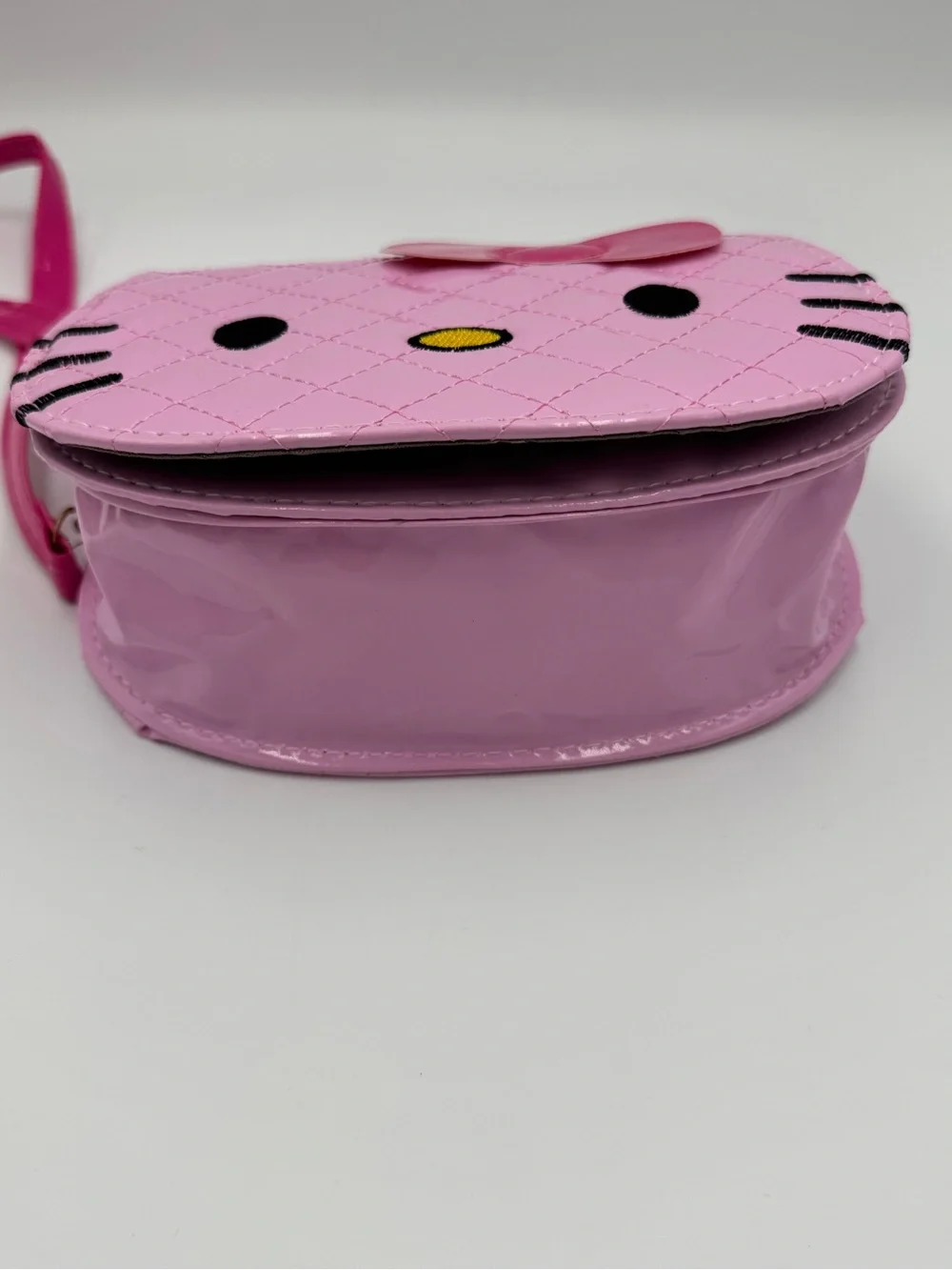 Pink Hello Kitty Style Quilt Stitched Top-handle / Crossbody Bag NWOT